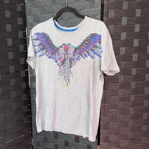 Armani Exchange Grey Men’s Tshirt With Bird Wing Graphics Size M
